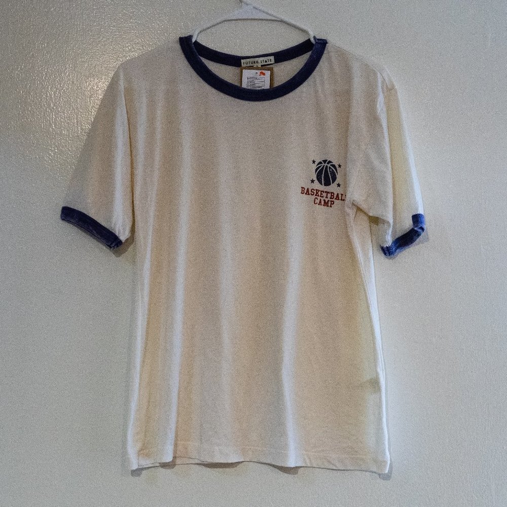 🏀 NWT Urban Outfitters Tee "Basketball Camp"